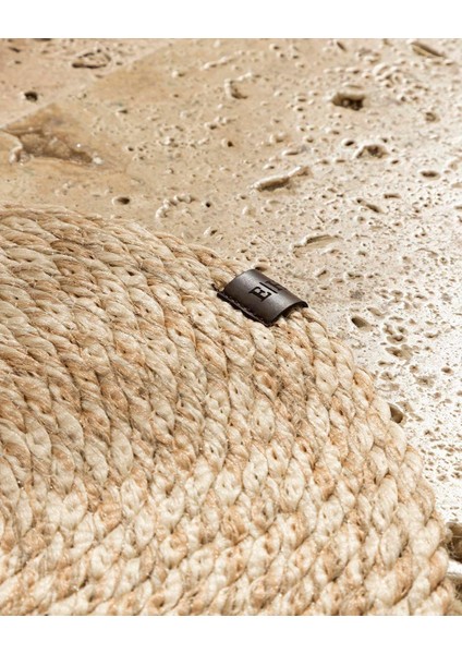 Ring Dekoratif Jüt Kilim Naturel 120x180 cm