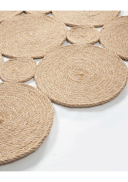 Ring Dekoratif Jüt Kilim Naturel 120x180 cm modelleri