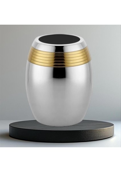 Lınes Nıckel Gold Small Vase 11X11X15 cm