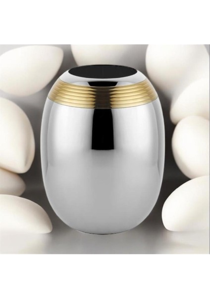 Lınes Nıckel Gold Small Vase 11X11X15 cm