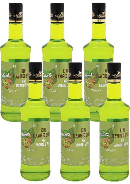 Naturello Kivi Aromalı Şurup 700 ml x 6lı Koli