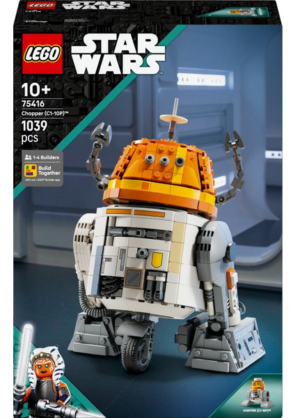 ® Star Wars™ Chopper (C1-10P)™ Astromech Droidi 75416 - 10 Yaş & Üzeri Çocuklar için Yaratıcı Oyuncak Yapım Seti (1039 Parça)