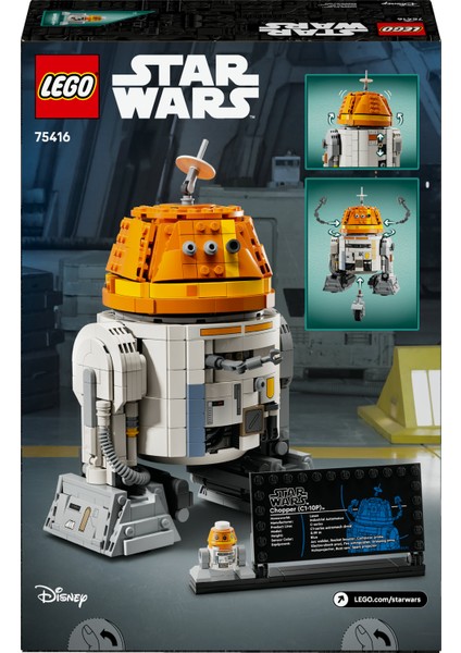 ® Star Wars™ Chopper (C1-10P)™ Astromech Droidi 75416 - 10 Yaş & Üzeri Çocuklar için Yaratıcı Oyuncak Yapım Seti (1039 Parça)