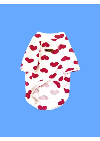 Kalp Desenli Köpek T-Shirt fiyatları