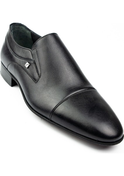 3155 Siyah Deri Erkek Klasik Ayakkabı