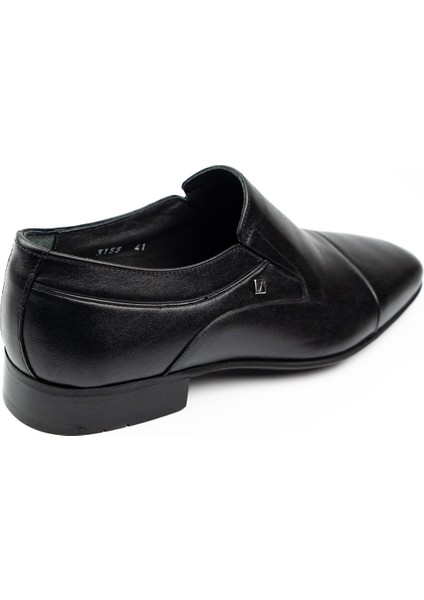 3155 Siyah Deri Erkek Klasik Ayakkabı fırsatları