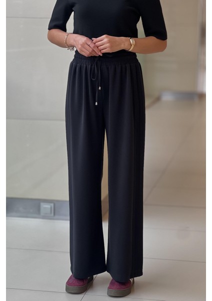 Berlin Yanı Nervürlü Geniş Paça Pantolon