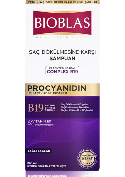 Procyanidin Şampuan 360 ml 2 Adet