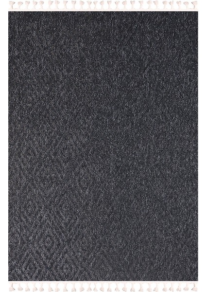 Maite 4994 Koyu Gri Yumuşak Silinebilir Keçeleşmez Leke Tutmaz Dekoratif Kilim Halı