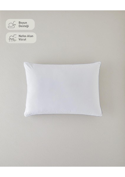 Super Soft Kaz Tüyü Yastık 50x70 cm Beyaz