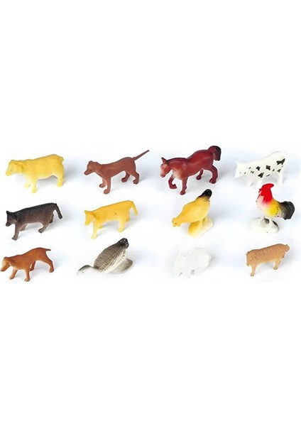 Minik Eller Için Büyük Eğlence! 12 Parça Yumuşak ve Sevimli Çiftlik Hayvan Seti