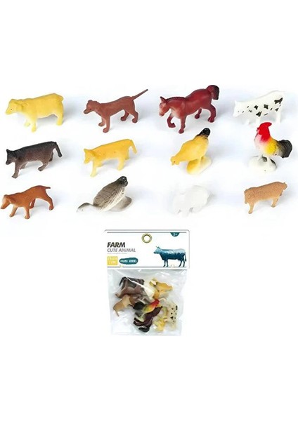 Minik Eller Için Büyük Eğlence! 12 Parça Yumuşak ve Sevimli Çiftlik Hayvan Seti fiyatları