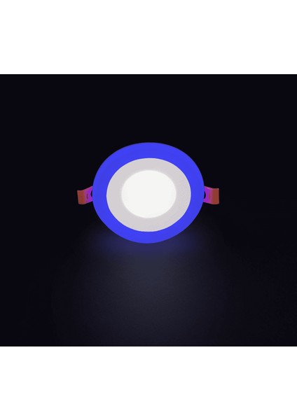 5 Adet Noas YL11 0300 Sıva Altı 3+3W 3 Fonksiyonlu Yuvarlak LED Spot 6500K Beyaz+Mavi fiyatları