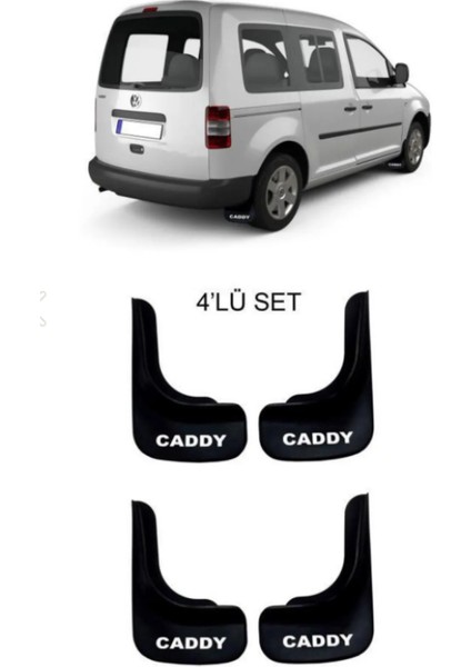Oto Araç Volkswagen Caddy Uyumlu 4`lü Paçalık , Çamurluk, Tozluk