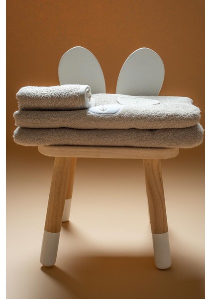 Havlu Seti (2 Parça) - Bath Time - Bej