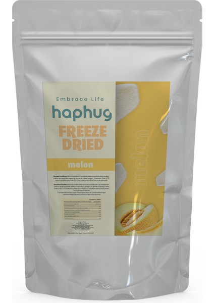 Freeze Dried Dondurularak Kurutulmuş Kavun Freeze Dry Meyve Kurusu - 200 gr