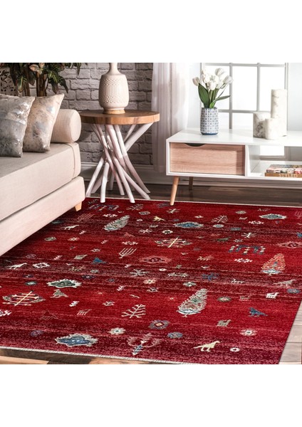 Antique Koleksiyonu Şık ve Dayanıklı Mikrofiber Iplik Halı