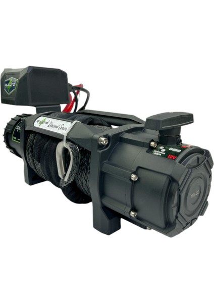 13500LB 12V Siyah Sentetik Halatlı Vinç