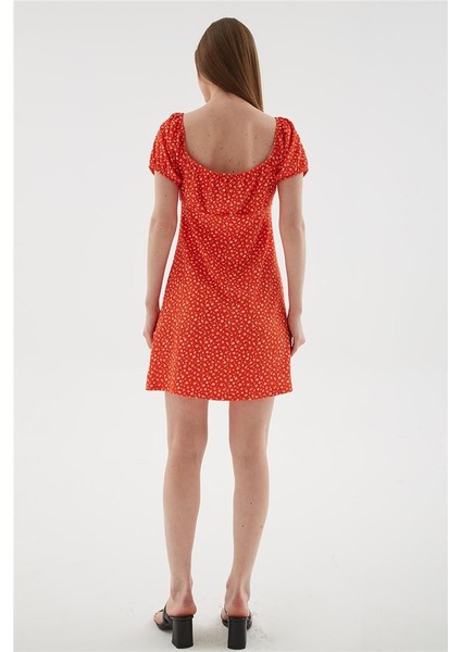 Kısa Kollu Elbise Kırmızı indirimleri