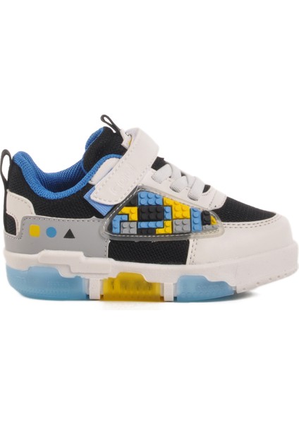 Beyaz Cırtlı Fileli Işıklı Erkek Çocuk Spor Ayakkabı Legos B modelleri