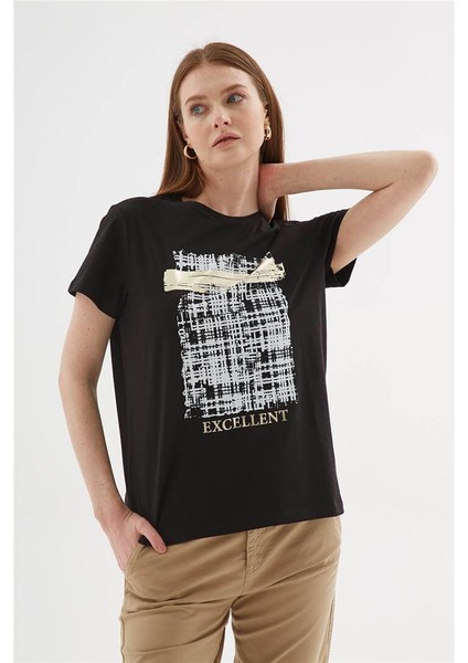 Baskılı T-Shirt Siyah fiyatları