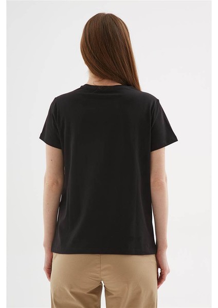 Baskılı T-Shirt Siyah fırsatları