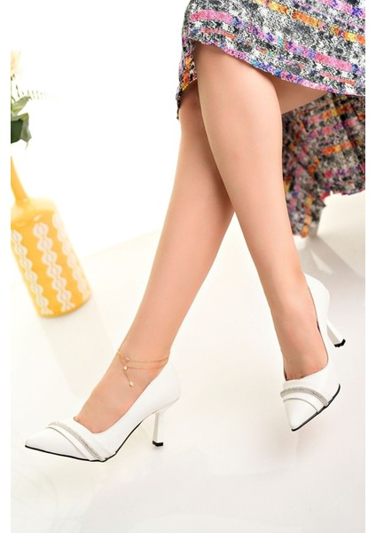 Kadın Topuklu Stiletto Ayakkabı Düğün Mezuniyet Nişan Ayakkabı Topuk 9 cm fırsatları