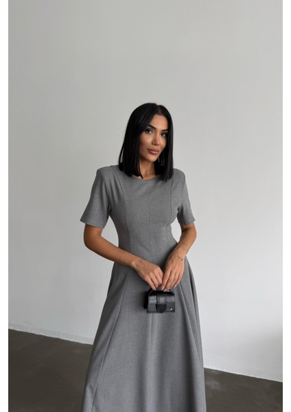 Gri Poliviskon Elbise fiyatları