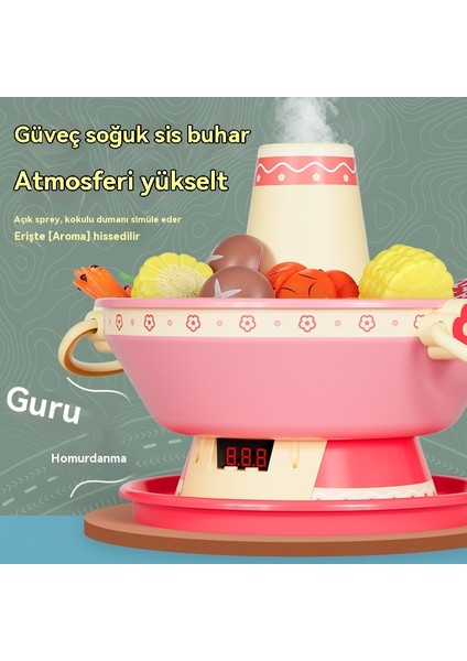 24 Parçalı Çocuk Oyun Evi Mutfak Pişirme Seti Oyuncak (Yurt Dışından)