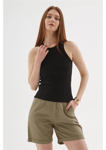 Halter Yaka Atlet Siyah modelleri