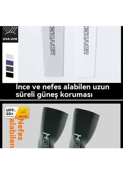 Erkekler Yaz Kollu Buz Ipeği Güneş Koruyucu Kollu (Yurt Dışından)