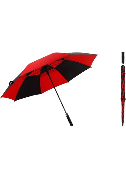 135CM Nefes Alabilen Golf Erkek Düz Şemsiye (Yurt Dışından)