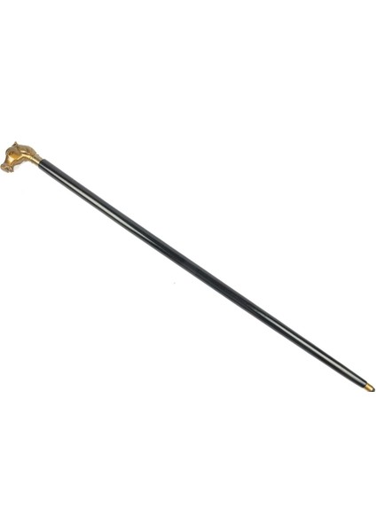 Antik Gold Dekor At Figürlü Baston 95CM Dekoratif Hediyelik Obje Kaliteli