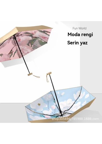 Yaz Açık 50 Güneşlik Katlanır Cep Şemsiye (Yurt Dışından)