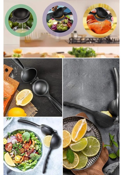 Döküm Paslanmaz Limon Sıkacağı Kaliteli Malzeme El Tipi Pratik Ergonomik Kullanım Şık Tasarım