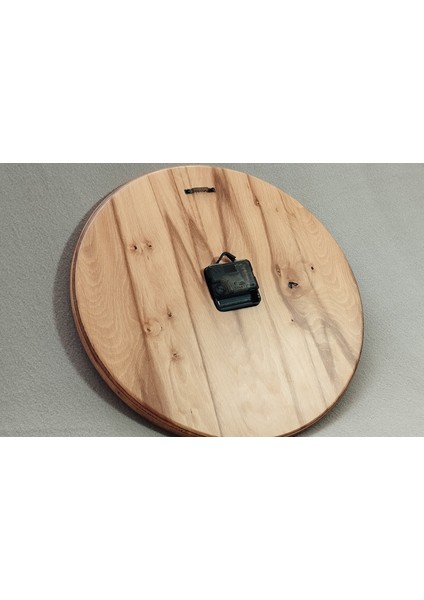 El Yapımı Ahşap Duvar Saati – Çiçek Desenli | 36 cm | Sessiz Mekanizma fırsatları