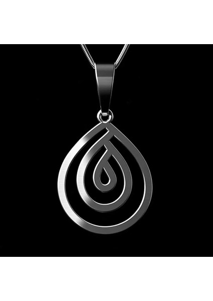 925 Ayar gümüş kolye Ateş alevi SM1758