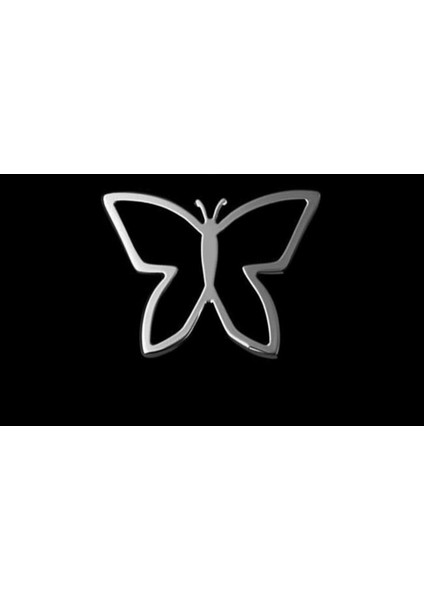 925 Ayar gümüş kolye kelebek SM1443