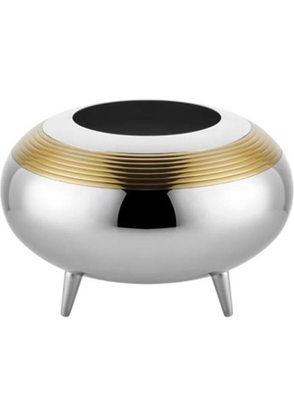 Lınes Nıckel Gold Fat Vase 25X25X17 cm