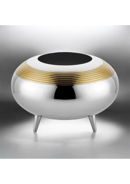 Lınes Nıckel Gold Fat Vase 25X25X17 cm