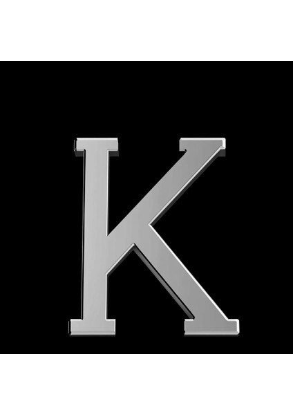925 Ayar gümüş kolye Harf K SM2847