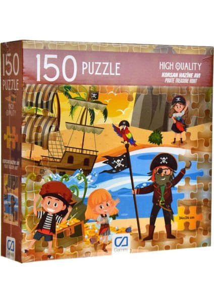 Korsanlar 150 Parça 34X24CM Çocuk Puzzle Yapboz Serisi