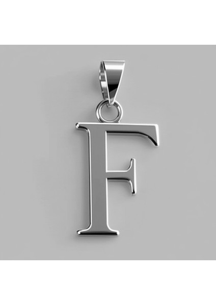 925 Ayar gümüş kolye Harf F SM2906