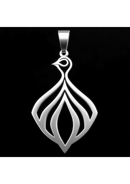 925 Ayar Gümüş Kolye Tavus Kuşu SM3423