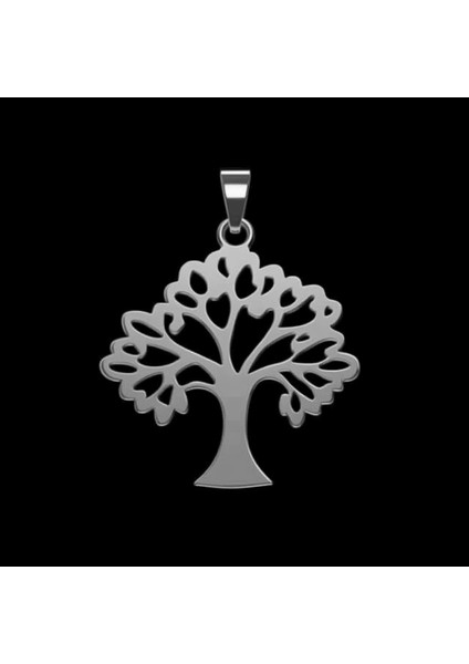 925 Ayar gümüş kolye meşe SM3456