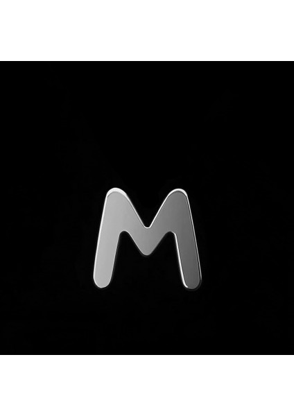 925 Ayar gümüş kolye Harf M SM2987