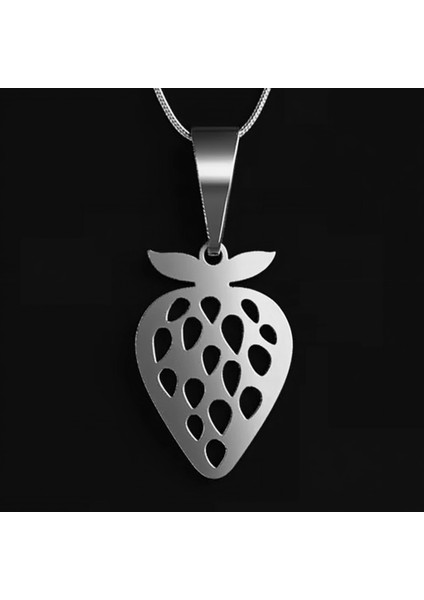925 Ayar gümüş kolye çilek SM2512