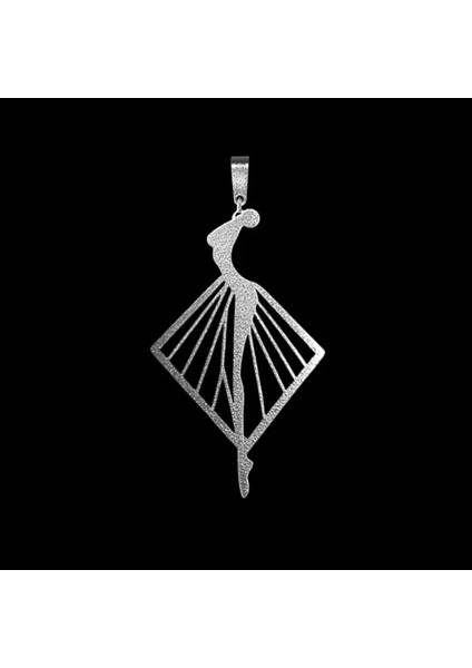 925 Ayar gümüş kolye balerin SM3364