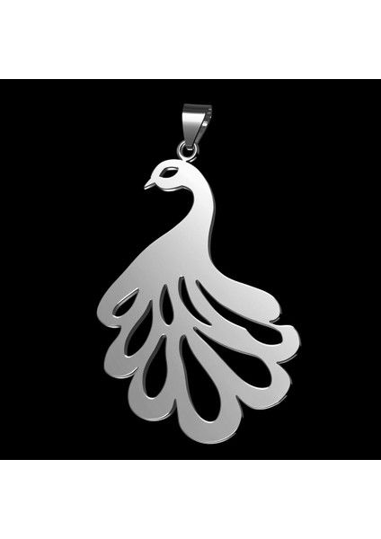 925 Ayar Gümüş Kolye Tavus Kuşu SM3428