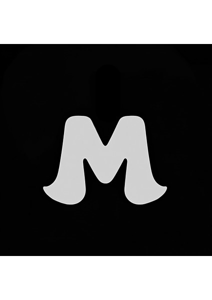 925 Ayar gümüş kolye Harf M SM3006